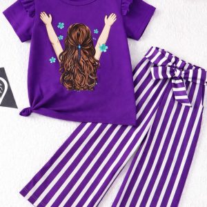 Short Sleeve & Long Pant Set
